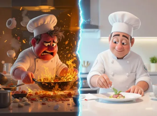 Chaos et sérénité en cuisine