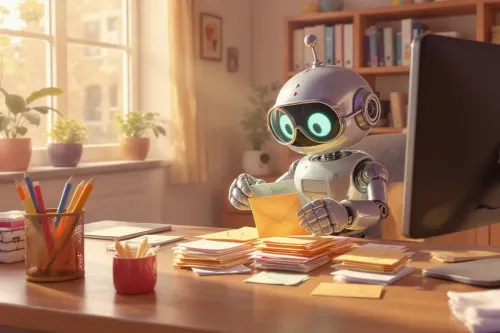 robot qui trie le courrier