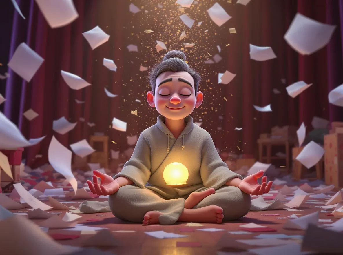 Calme au cœur de la tempête de papier