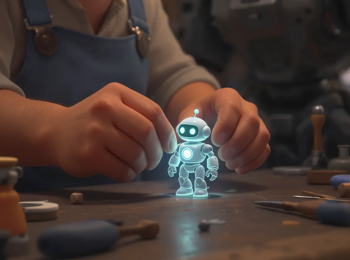 Artisan ajuste robot lumineux